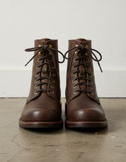 Men Brown Combat Boot, Lace up Boots, Handmade Leather Boot