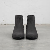 Men Dark Gray Suede Ankle Boots, Zipper Ankle Boots, Leather Boots