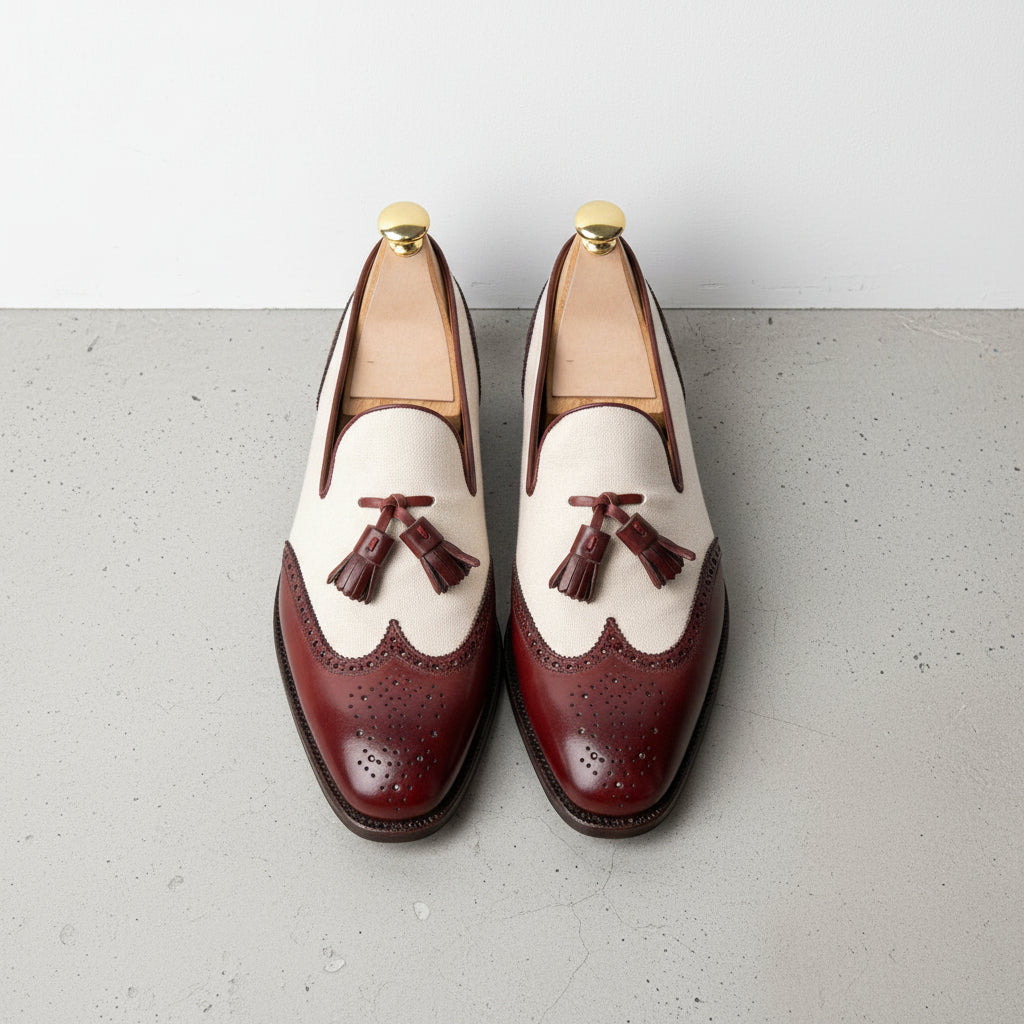 burgundy and white dress shoes Mens Red and White Dress Shoes | Derby Elegance
