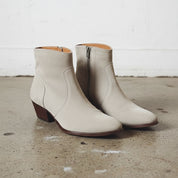 Men Gray Suede Ankle Boots, Zipper Ankle Boots, Leather Boots
