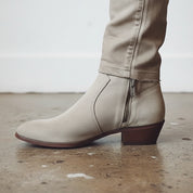 Men Gray Suede Ankle Boots, Zipper Ankle Boots, Leather Boots