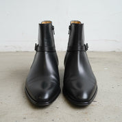 Men Jodhpurs Boot, Black Genuine Leather Boot, Leather Boot - front-view