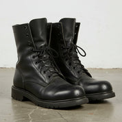 Men Lace up Boots, Men Combat Leather Boots, Men Boots - angle-view-showing-depth