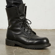 Men Lace up Boots, Men Combat Leather Boots, Men Boots