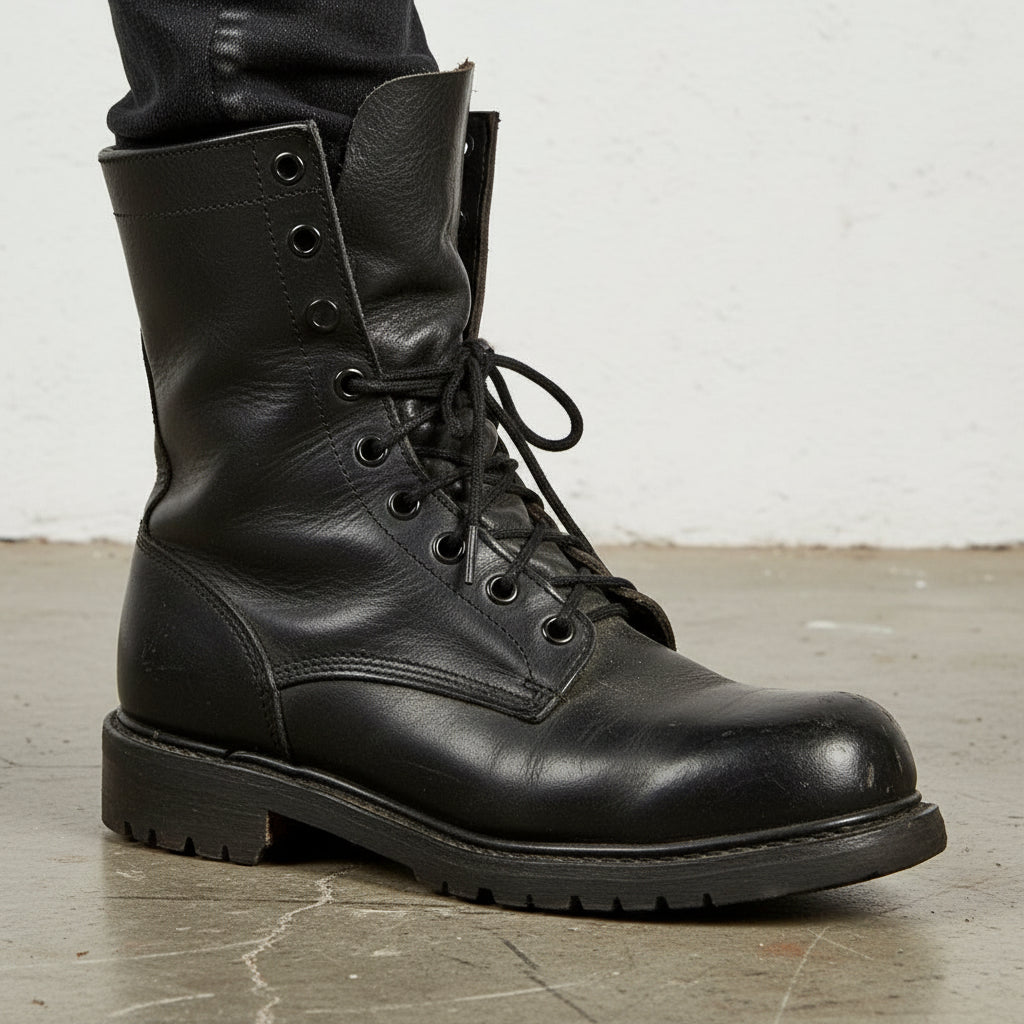 Men Lace Up Boots, Men Combat Leather Boots, Men Boots – Rebels Market