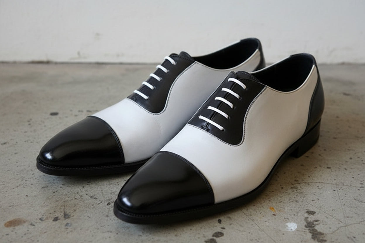 Men Spectator Shoes, Black And White Formal Shoes, Mens Dress Shoes