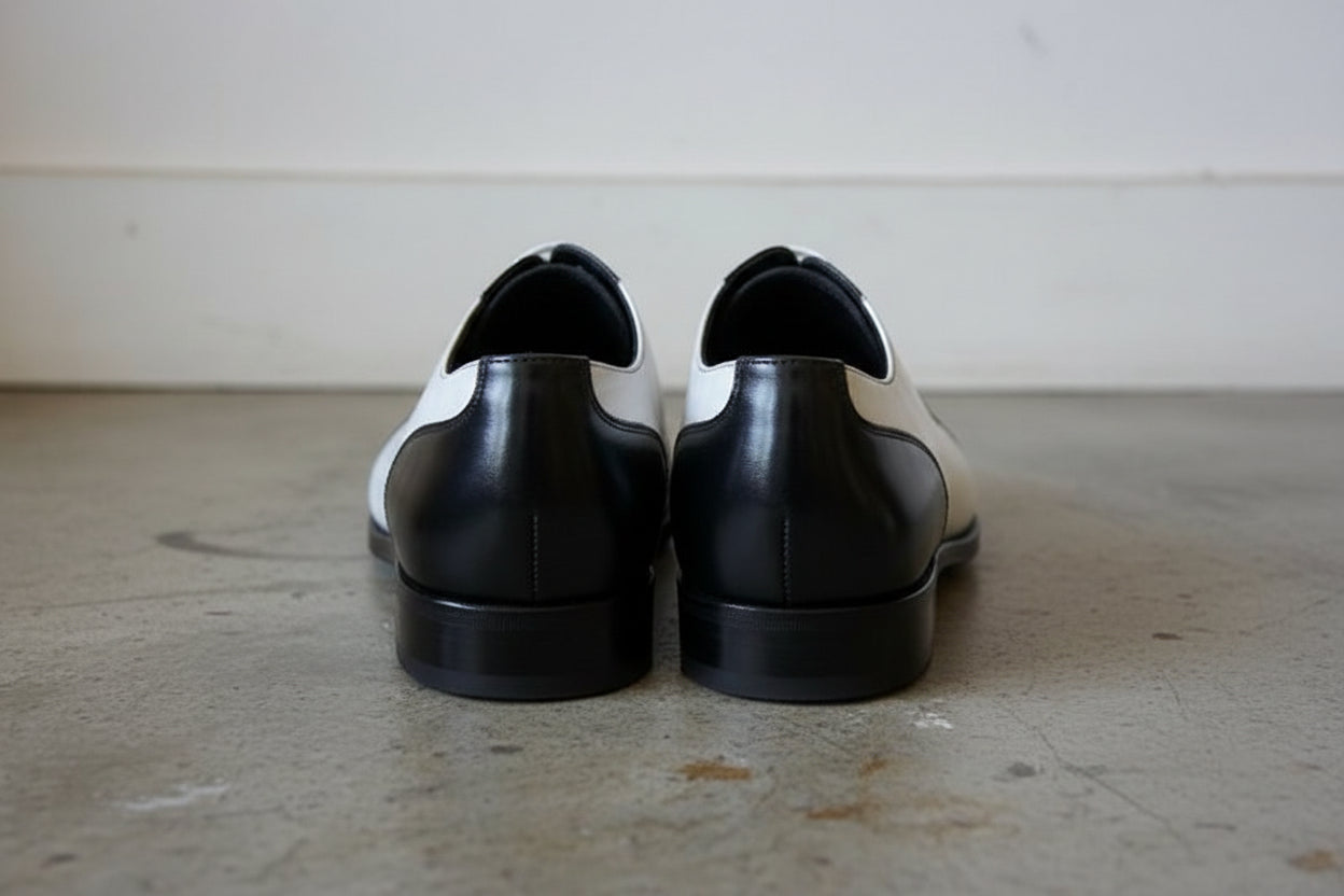 Men's Black and White Spectator Dress Shoes US 10 / Black/White / D Men's Black and White Spectator Dress Shoes US 10 / Black/White / D