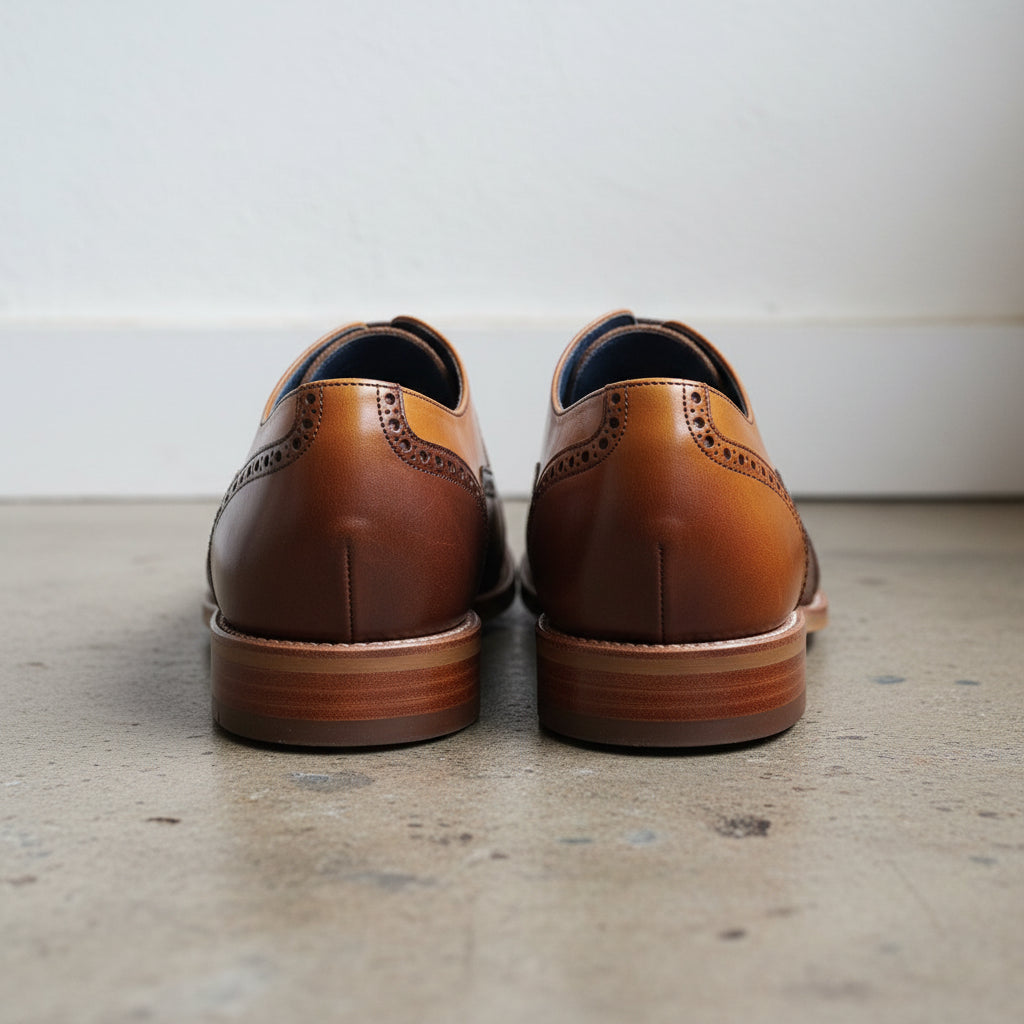 Men Spectator Shoes, Wingtip Brogue Two Tone Shoes, Formal Dress Shoes