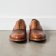 Men Spectator Shoes, Wingtip Brogue Two Tone Shoes, Formal Dress Shoes