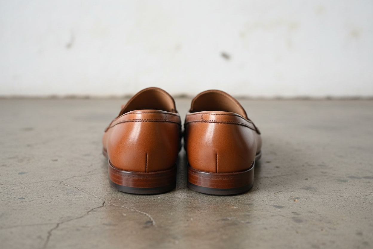 Men Tan Color Leather Tassels Moccasins Shoes Formal Shoes Shoes