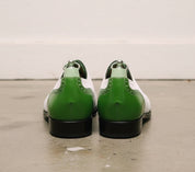 Men Two Tone Formal Shoes, Green And White Dress Shoes, Party Shoes