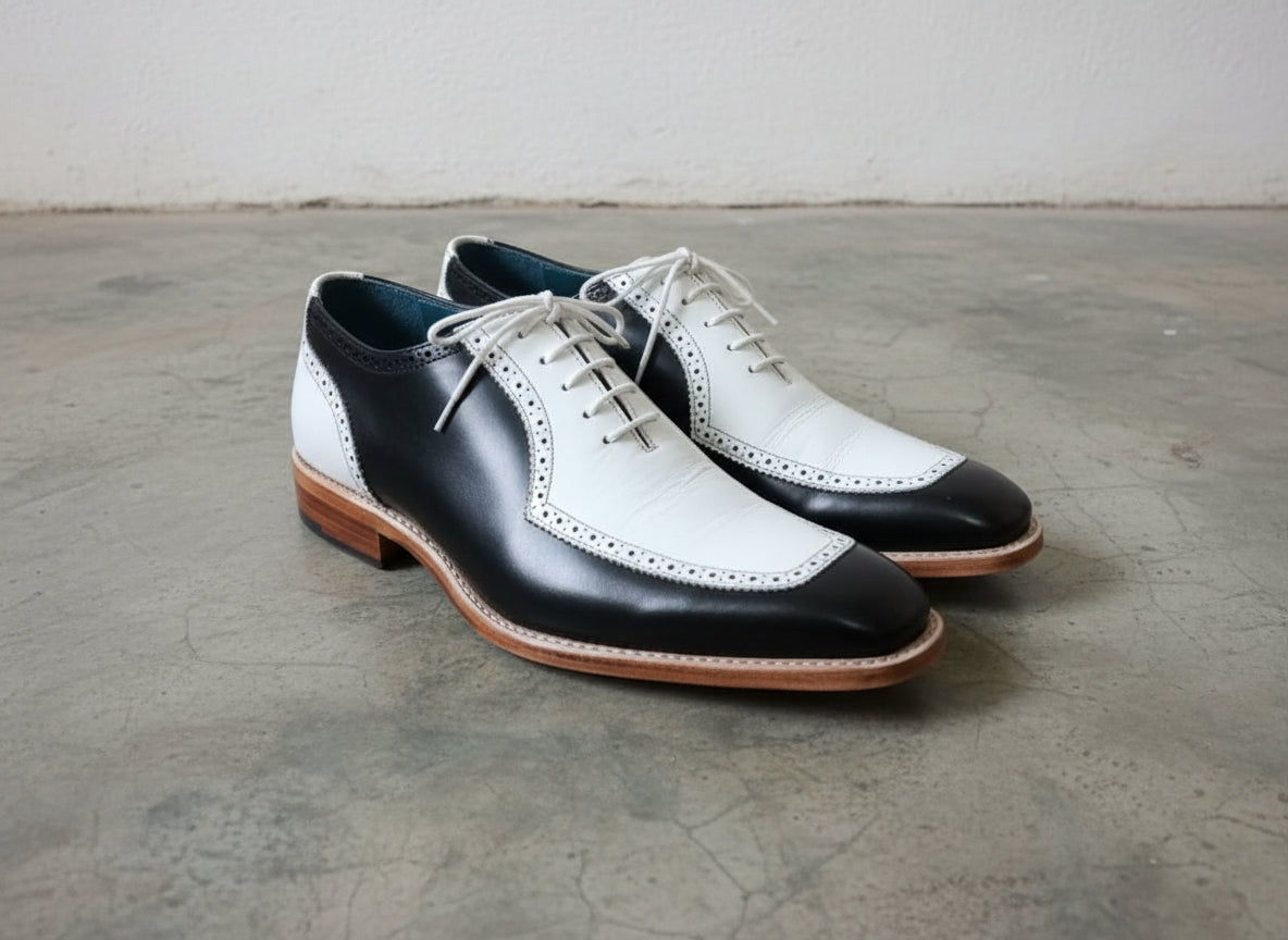 Men Two Tone Formal Shoes, Spectator Shoes, Dress Shoes, Shoes