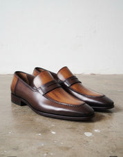Men Two Town Formal Shoes, Two Town Shoes, Brown Dress Shoes
