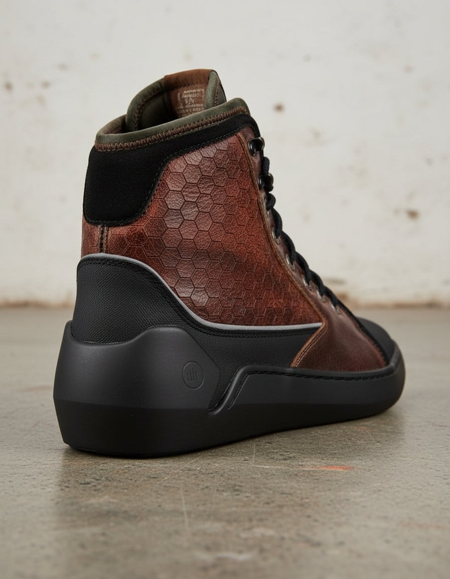 Men's Advance Protection Premium Leather Shoes - detail-view-showing-texture