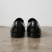 Mens Alligators Shoes, Classica crocodile Patterned dress shoes moccasins - back-view