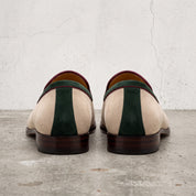 Men's Beige Suede Loafers — Abbeyton