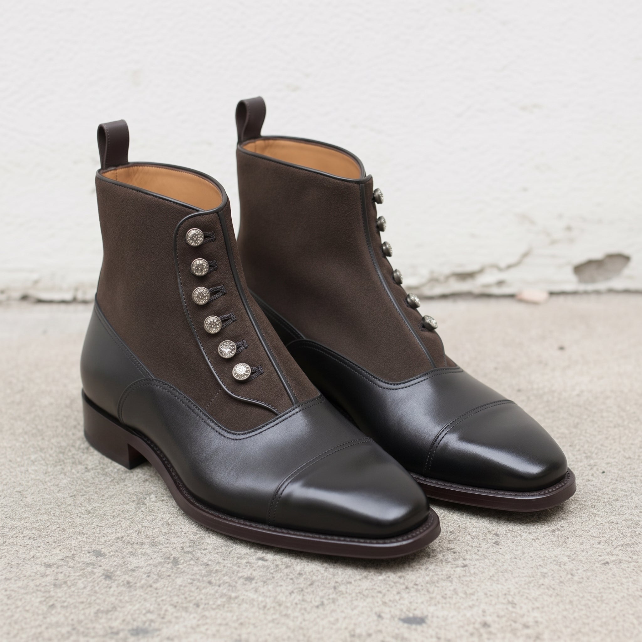 Men's Black Leather Ankle Boots — Barnett