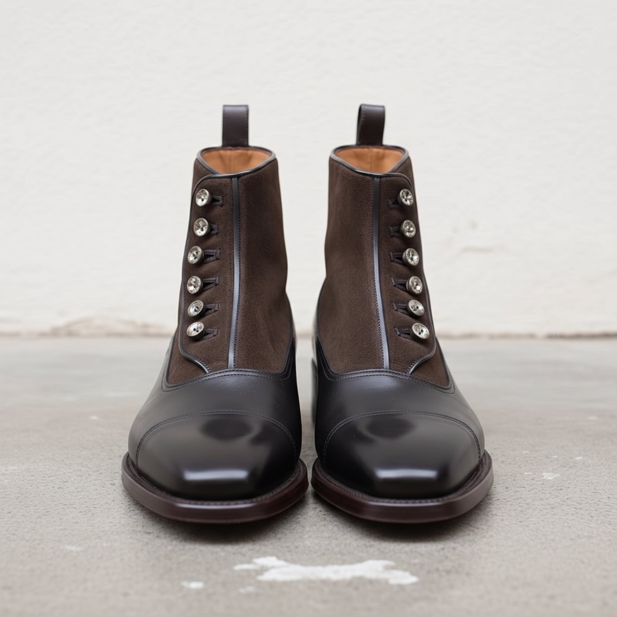 Men's Black Leather Ankle Boots — Barnett