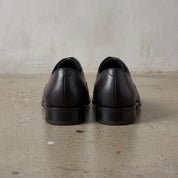 Men's Black Cap-Toe Leather Oxfords — Oakes