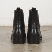 Men's Black Crocodile-Embossed Leather Ankle Boots — Chorley