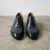 Mens Black dress shoes, Men leather Oxford shoes, shoes for men - front-view