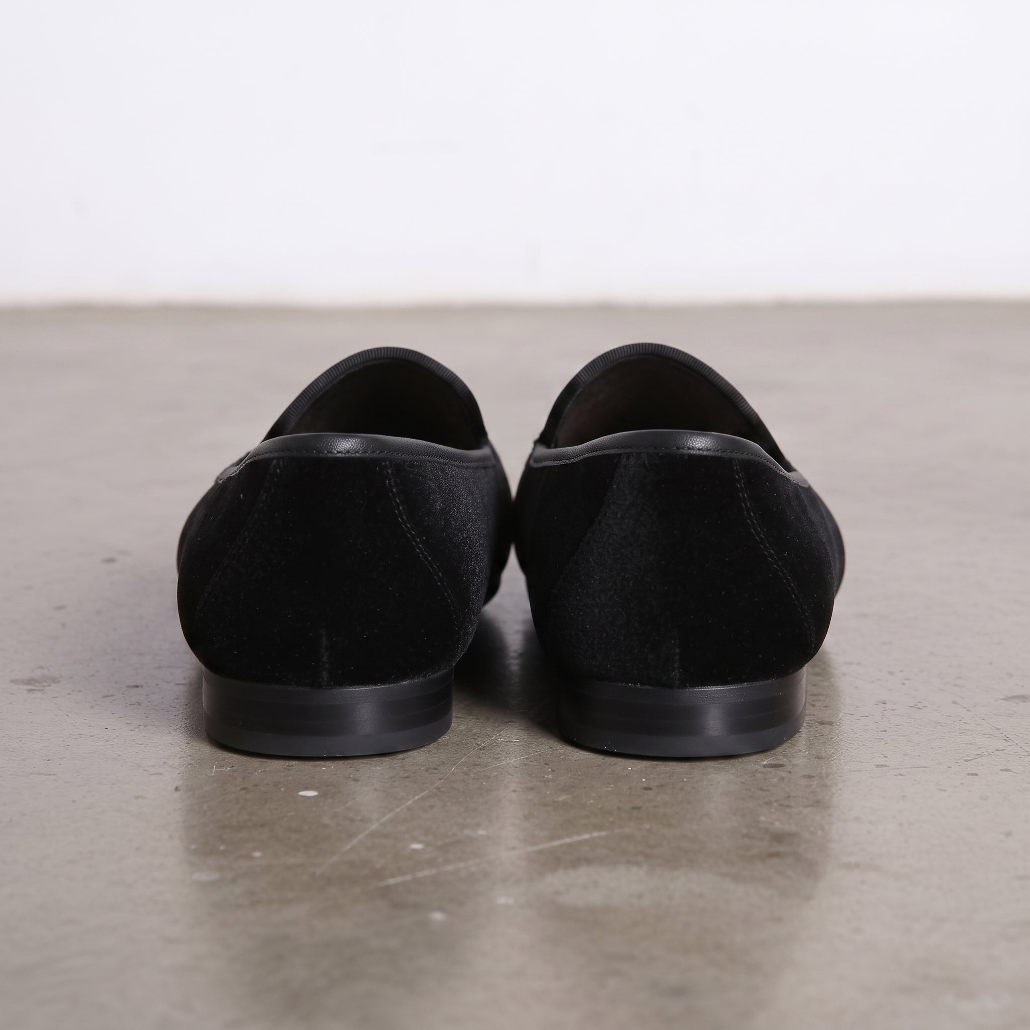 Men's Black Embroidered Velvet Loafers — Holt