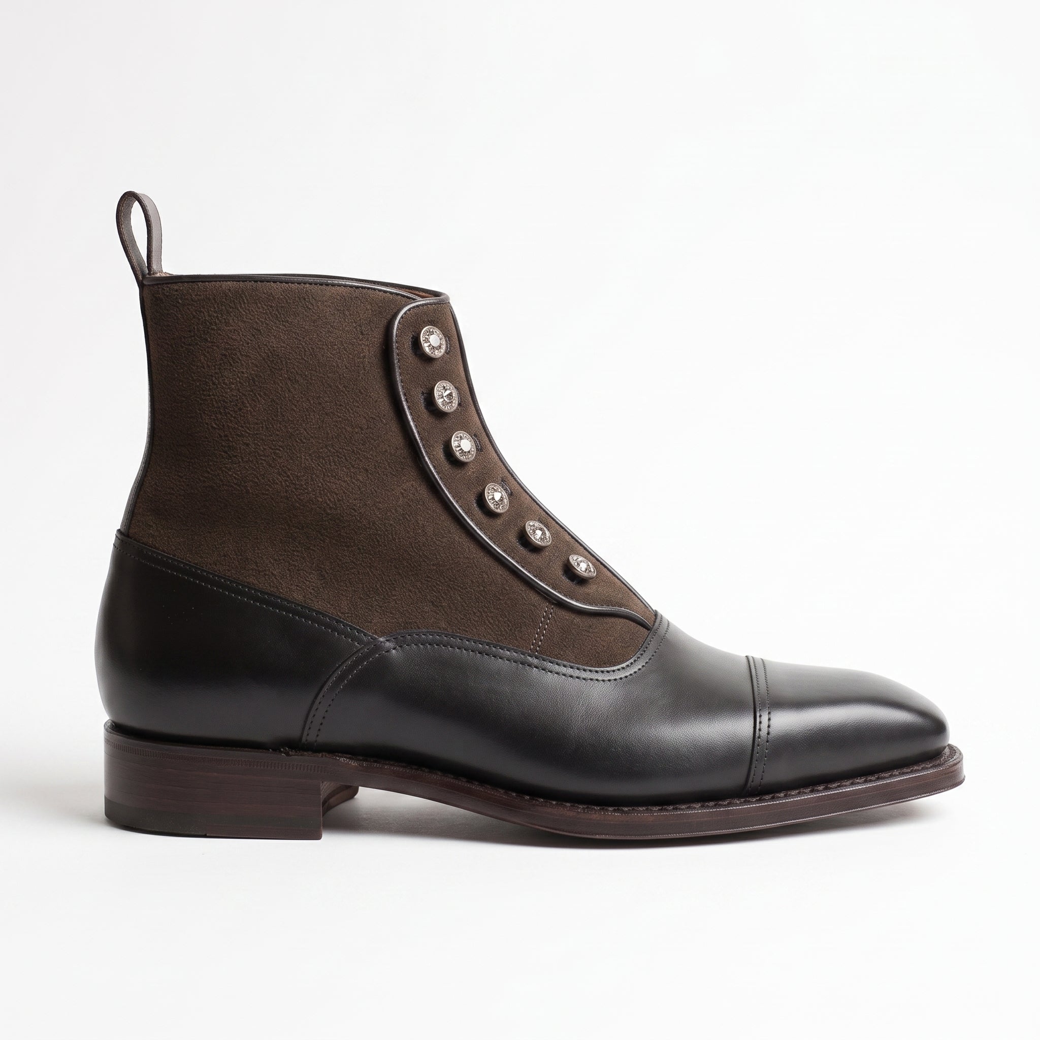 Men's Black Leather Ankle Boots — Barnett