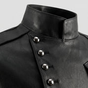 Men's Black Leather Jacket — Camborne