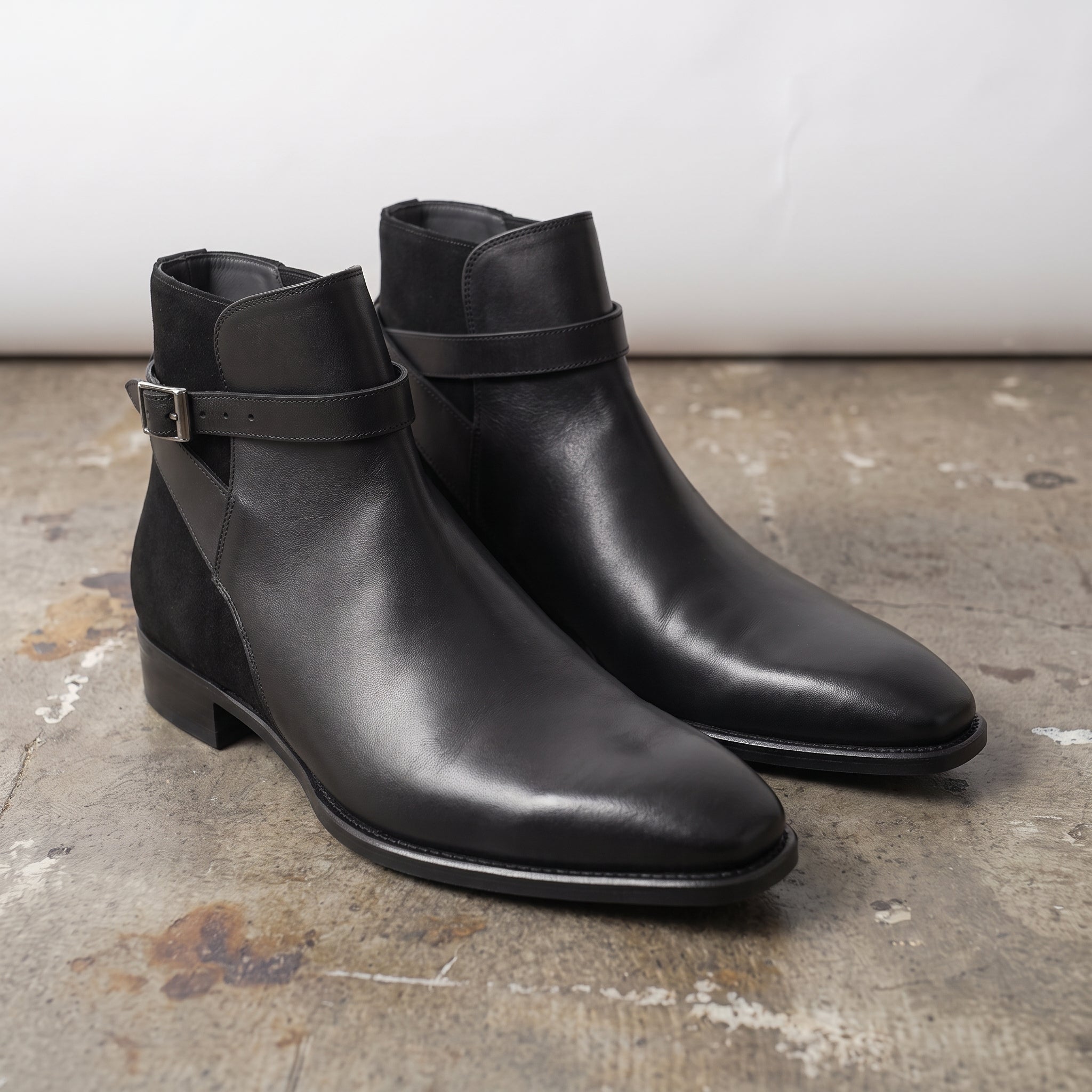 Men's Black Leather Jodhpur  Boots — Orton — Orton