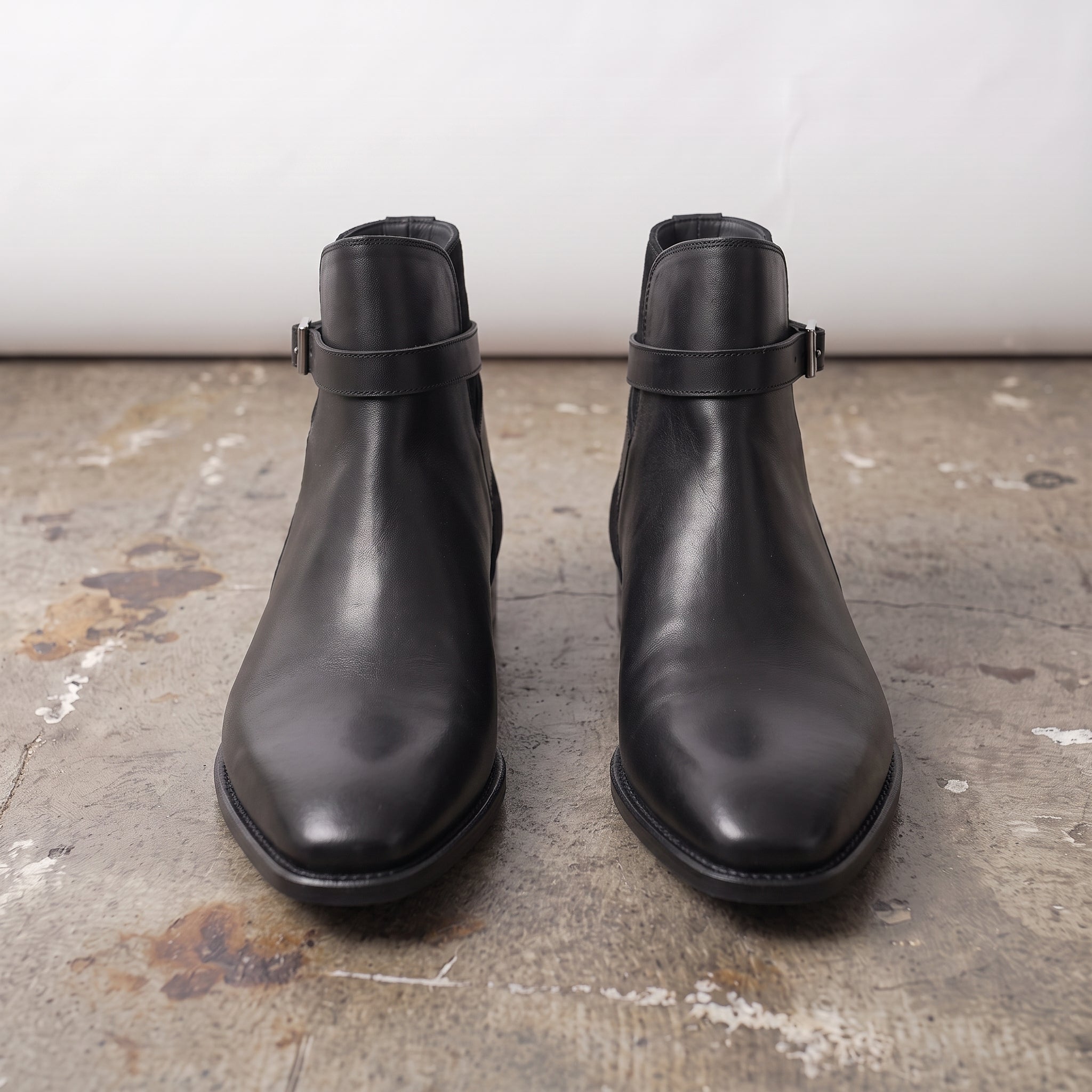Men's Black Leather Jodhpur  Boots — Orton — Orton
