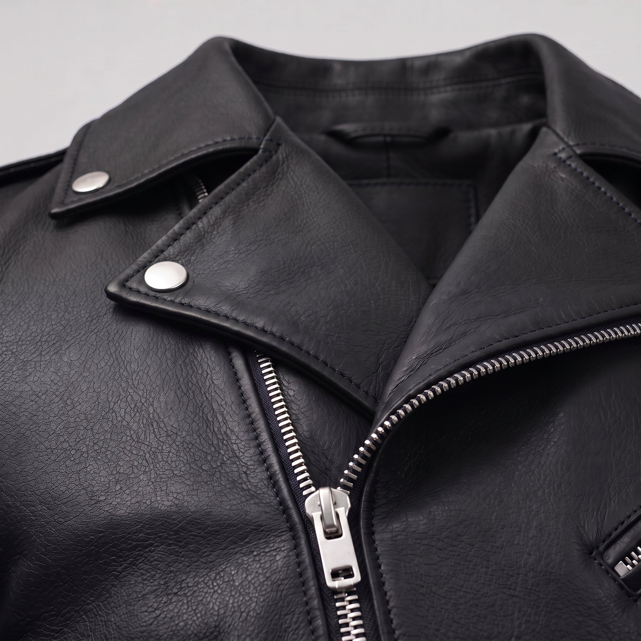 Men's Black Leather Perfecto Jacket — Audley