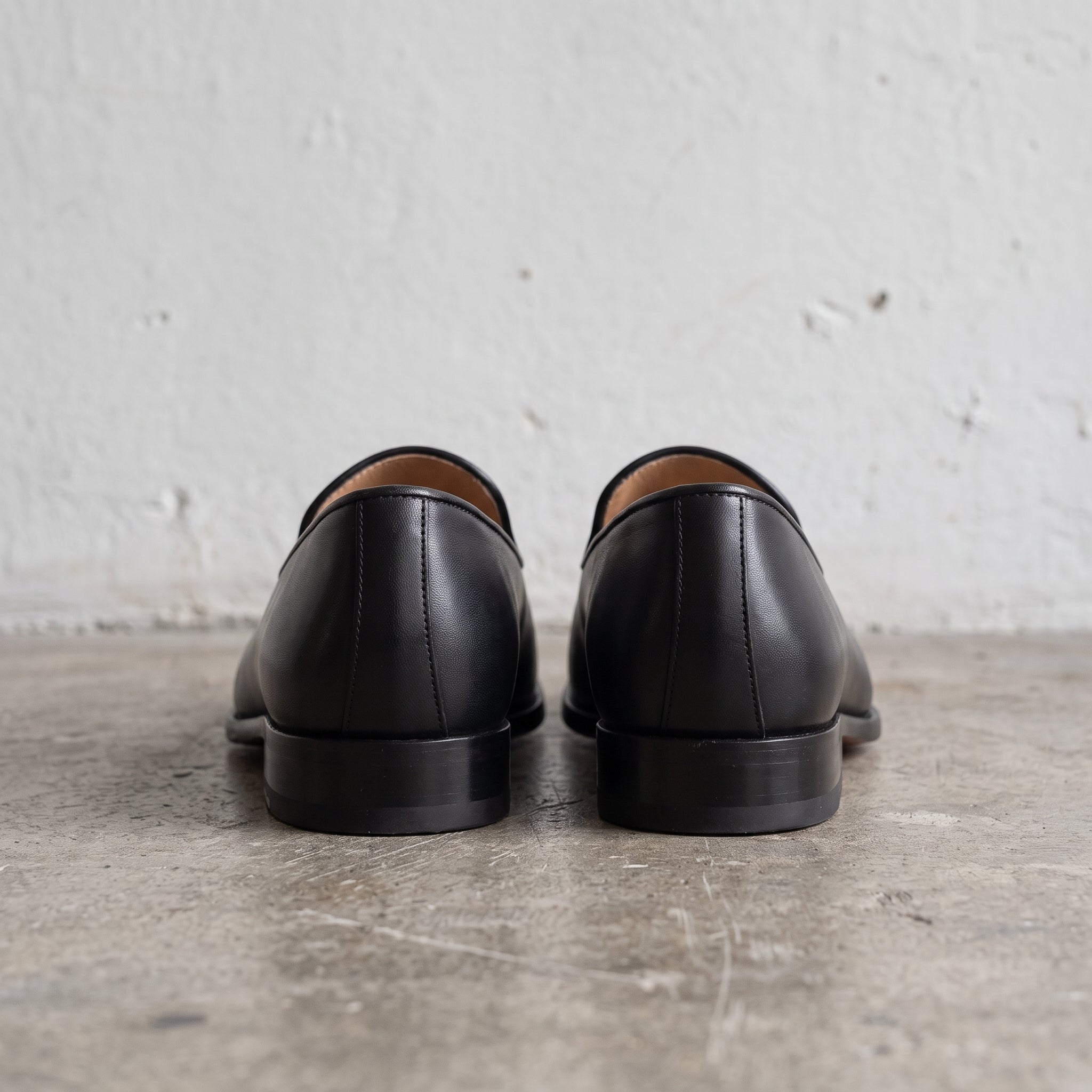 Men's Black Leather Tassel Loafers — Gorman
