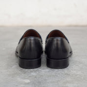 Men's Black Tassel Fringe Leather Moccasins — Whitchurch