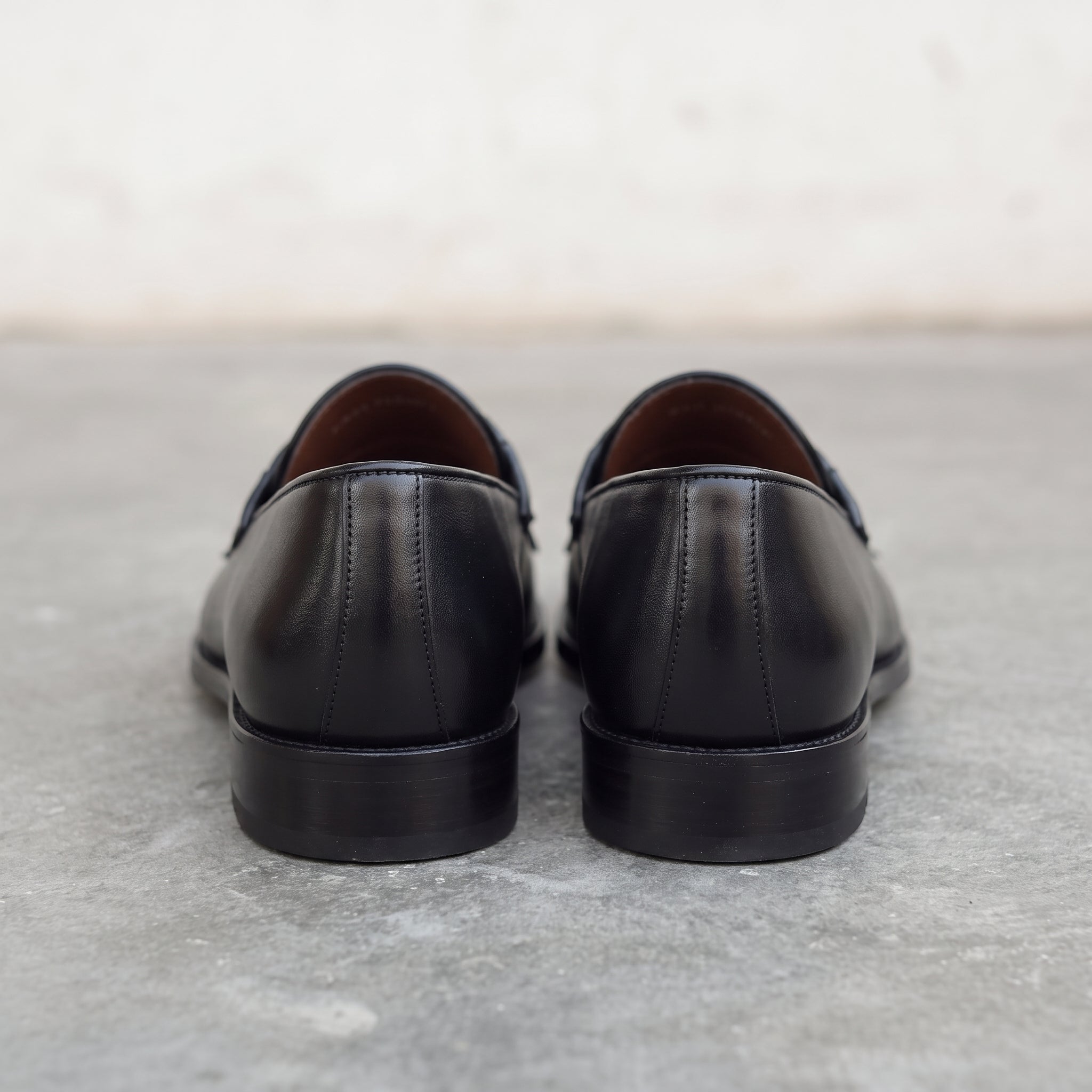Men's Black Tassel Fringe Leather Moccasins — Whitchurch