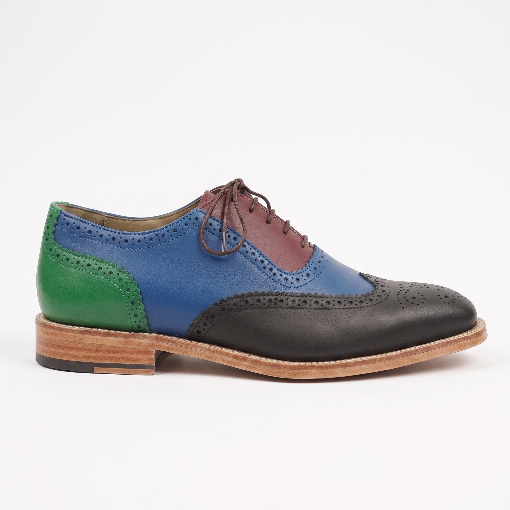 Men's Multicolor Wingtip Leather Oxfords — Frobisher