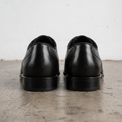 Men's Black Perforated Leather Derby Shoes — Ingham