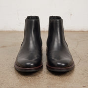 Men's Black Plain-Toe Leather Chelsea Boots — Billingham