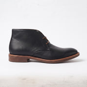 Men's Black Plain-Toe Leather Chukka Boots — Balfour