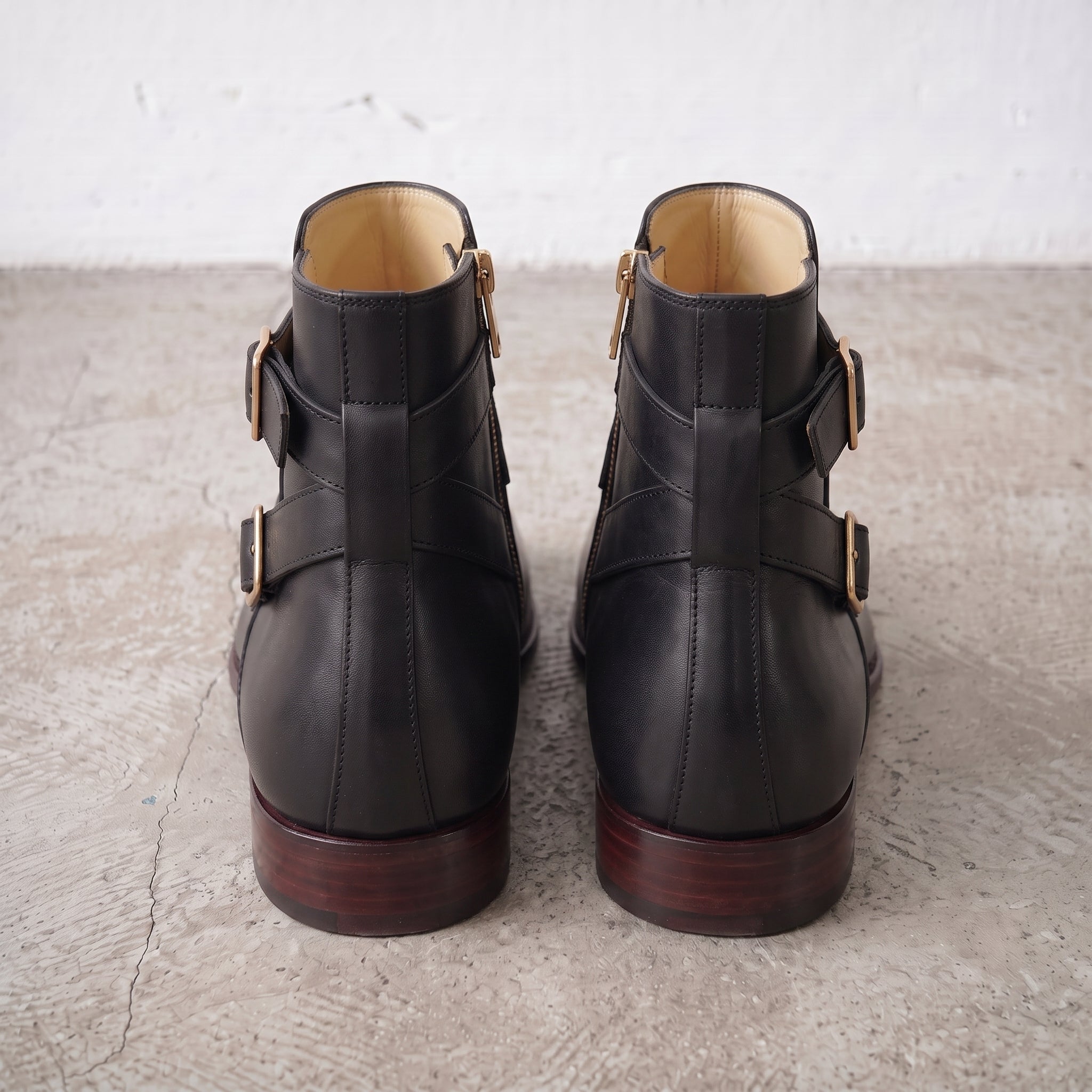 Men's Black Plain-Toe Leather Jodhpur Boots — Irwin