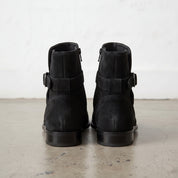 Men's Black Plain-Toe Suede Ankle Boots — Hollard — Hollard