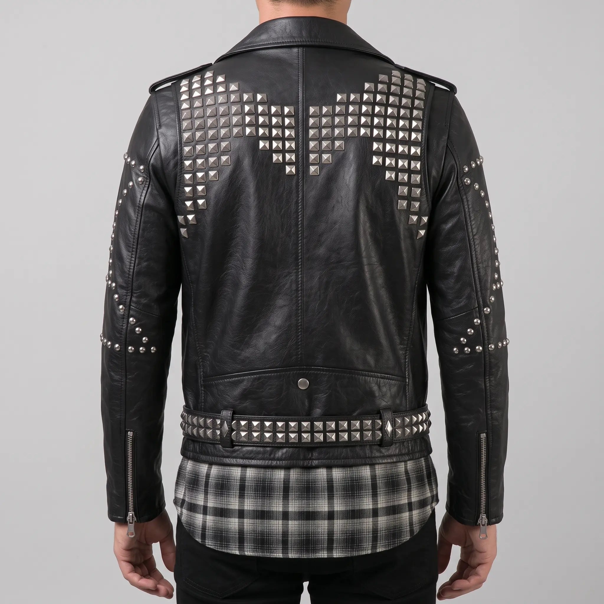 mens-black-silver-studded-leather-biker-jacket-greenshaw-jacket-back-studio.webp
