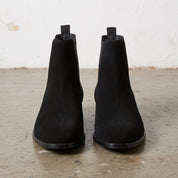 Men's Black Suede Chelsea Boots — Cardell
