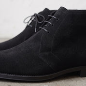 Men's Black Suede Chukka Boots — Popham