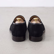 Men's Black Suede Penny Loafers — Burbank