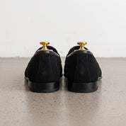 Men's Black Suede Penny Loafers — Sherlock