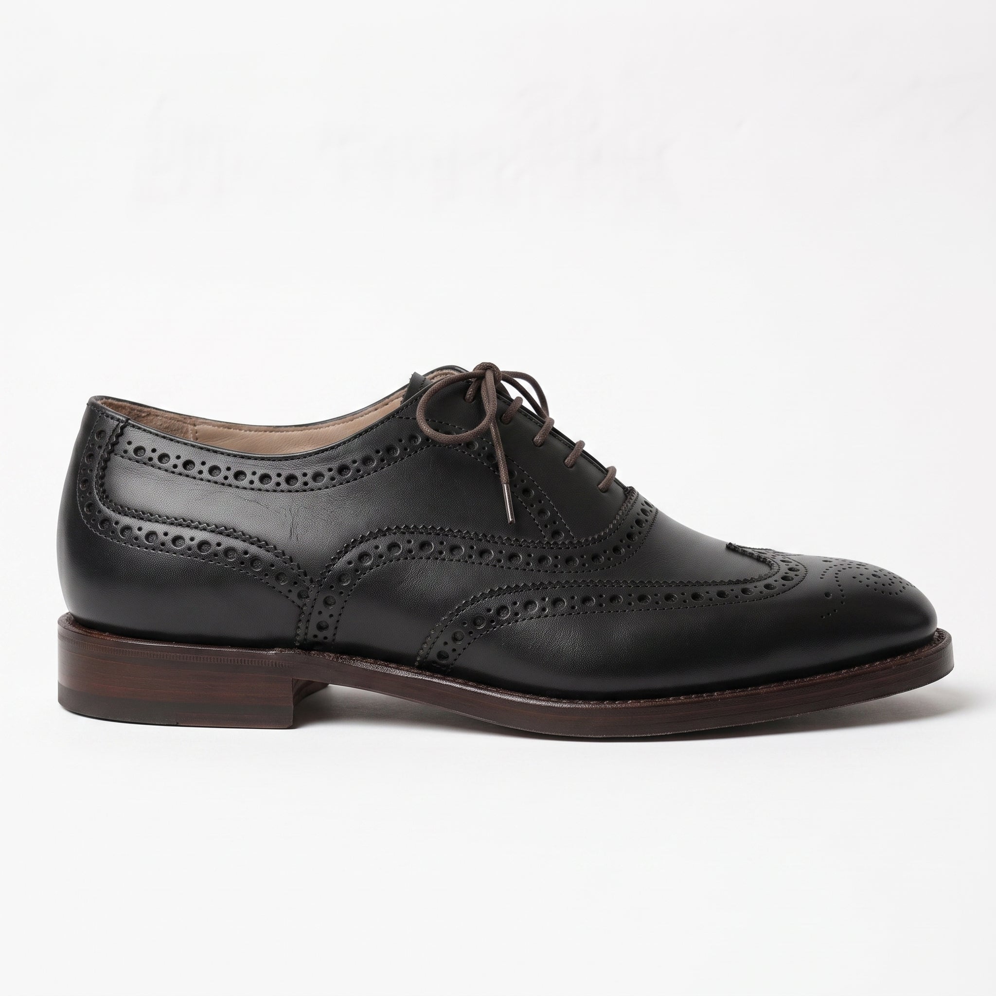 Men's Black Wingtip Leather Oxfords — Ardsley — Ardsley