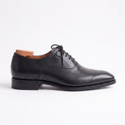 Men's Black Wingtip Leather Oxfords — Hutchinson