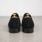 Men's Black Wingtip Suede Oxfords — Foston
