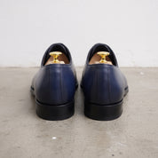 Men's Blue Cap-Toe Leather Oxfords — Garfield