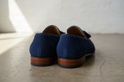 Mens Blue Suede Tassels Shoes Moccasins, Men Casual Suede Leather Shoes